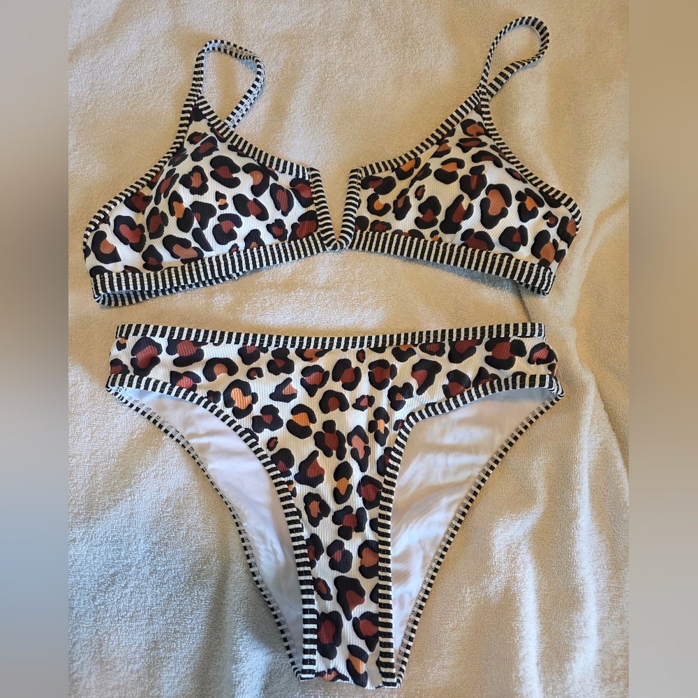 Leopard Print Bikini Set
